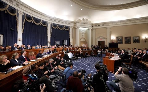 Lawyers for the House Judiciary Committee, Barry Berke representing the majority Democrats, and Stephen Castor representing the minority Republicans, testify before the House Judiciary Committee - Credit: Alex Wong/Getty Images