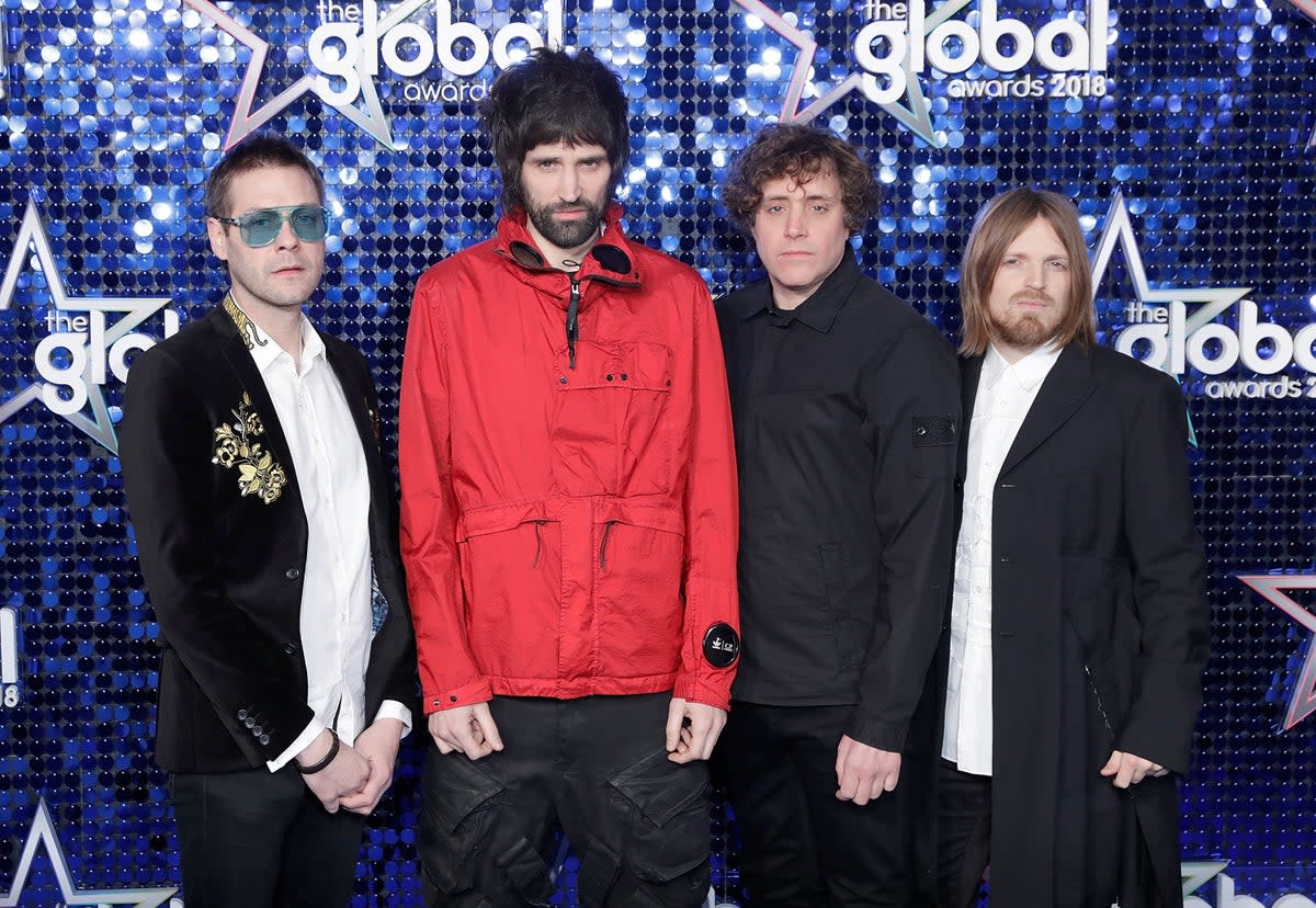 Kasabian at The Globe Awards in 2018  (John Phillips/Getty Images)