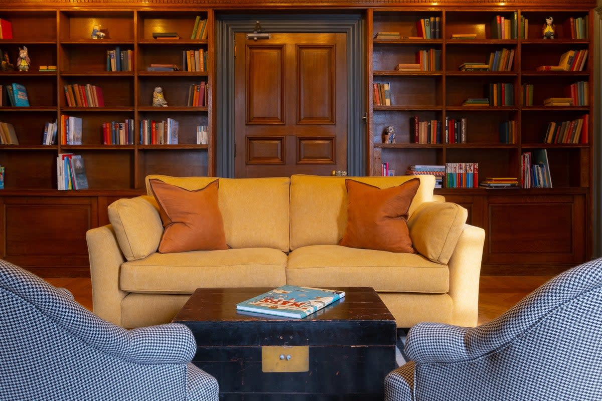 Relax in the reading room at Fowey Hall Hotel (Fowley Hall)