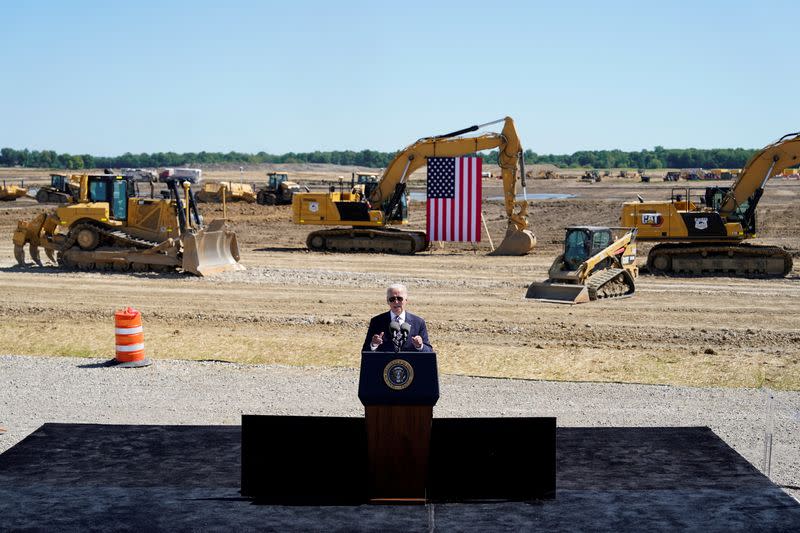 U.S. President Joe Biden travels to Ohio