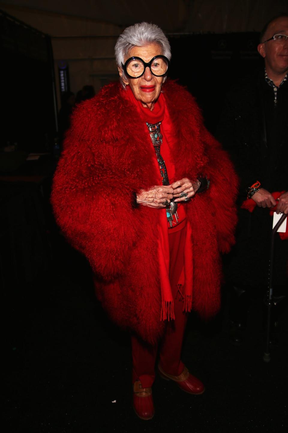 at the Ralph Rucci Fall 2013 fashion show on February 10, 2013 (Photo by Astrid Stawiarz/Getty Images for Mercedes-Benz Fashion Week)