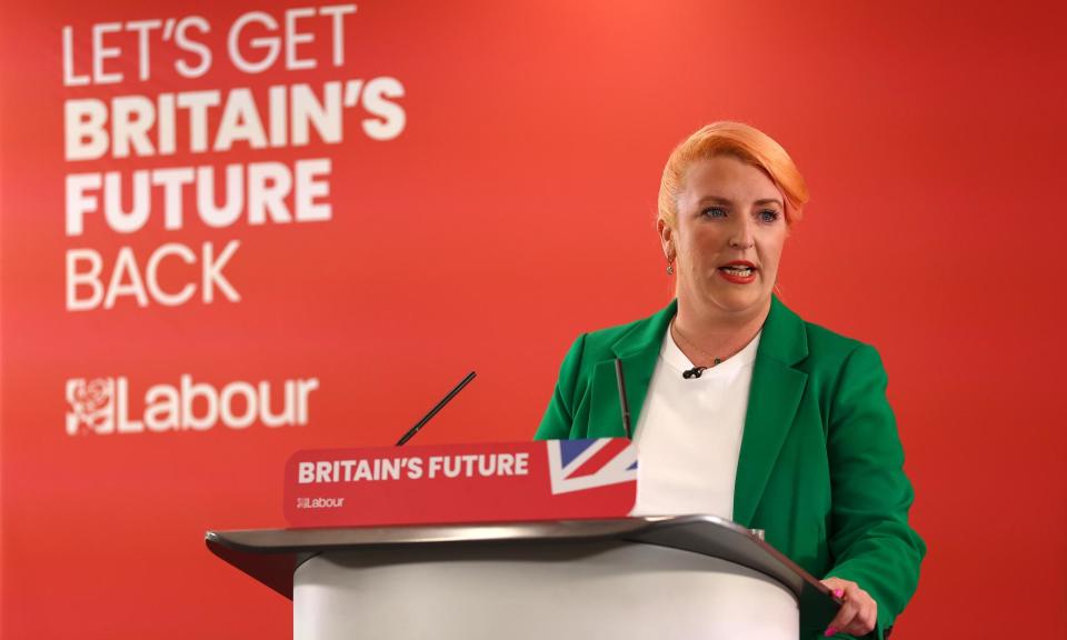 <span>Louise Haigh, the shadow transport secretary, says the railways are ‘critical to making our country a better, wealthier and happier place’.</span><span>Photograph: Peter Nicholls/Getty Images</span>