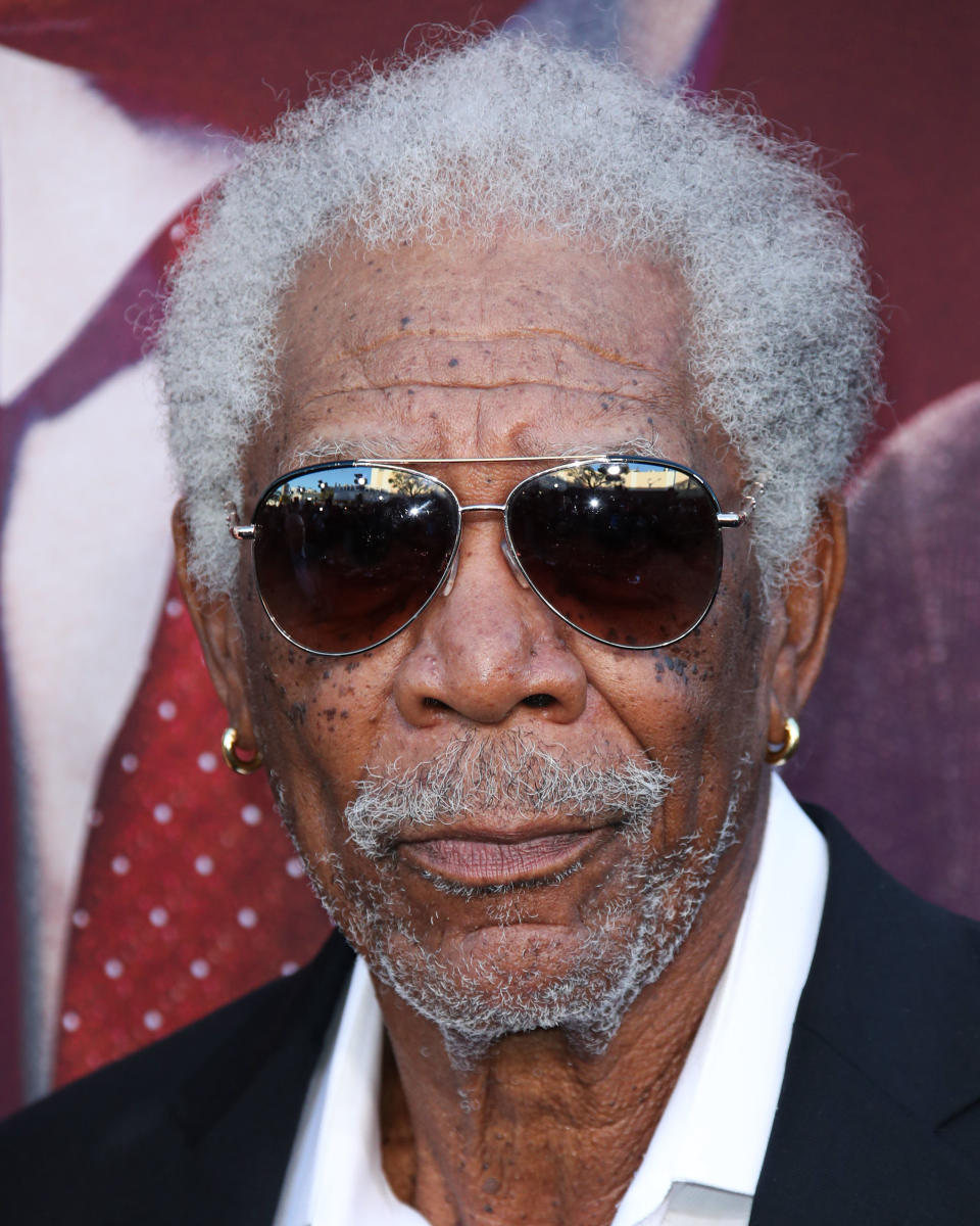 WESTWOOD, LOS ANGELES, CALIFORNIA, USA - AUGUST 20: Actor Morgan Freeman arrives at the Los Angeles Premiere Of Lionsgate's 'Angel Has Fallen' held at the Regency Village Theatre on August 20, 2019 in Westwood, Los Angeles, California, United States. (Photo by Xavier Collin/Image Press Agency/Sipa USA)