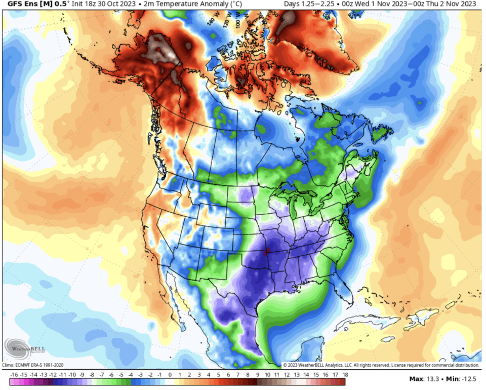 WeatherBell: First week of November 2023