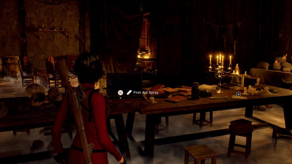 Screenshot of the Resident Evil 4: Separate Ways preview video.