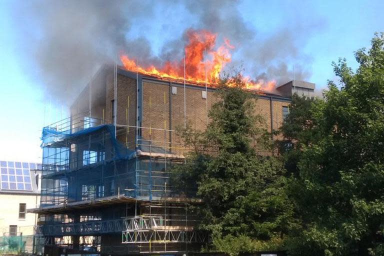 Bow Wharf fire: Blaze rips through new multi-million pound development in trendy east London