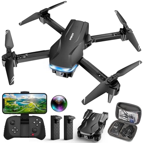 Drone with Camera 1080P HD FPV Foldable Drone for Beginners and Kids, Quadcopter with Voice Ges…