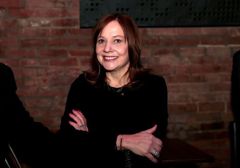 FILE PHOTO: General Motors Chairman and CEO Mary Barra attends the reveal of the 2020 Cadillac XT6 SUV in Detroit