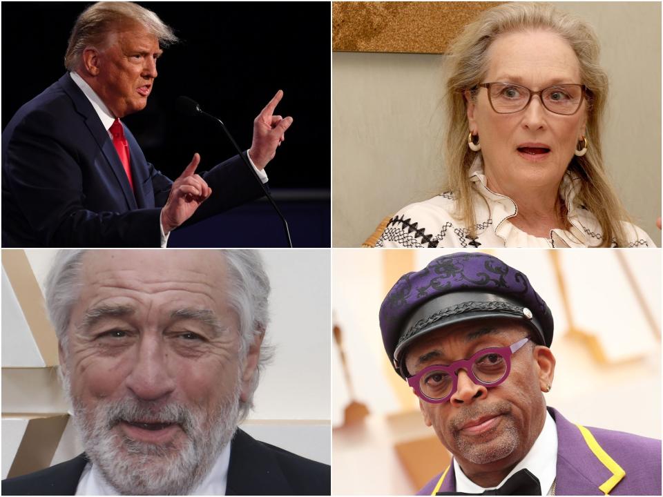 Trump has feuded with a number of Hollywood figures since he was elected (Rex Features)