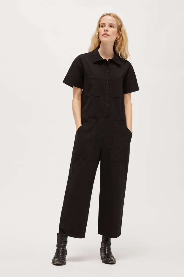 <p>Lacausa Lucky Jumpsuit, $188, <a href="https://rstyle.me/+e5nXc40n1Jwh_ugFfit6IA" rel="nofollow noopener" target="_blank" data-ylk="slk:available here;elm:context_link;itc:0;sec:content-canvas" class="link ">available here</a>.</p>