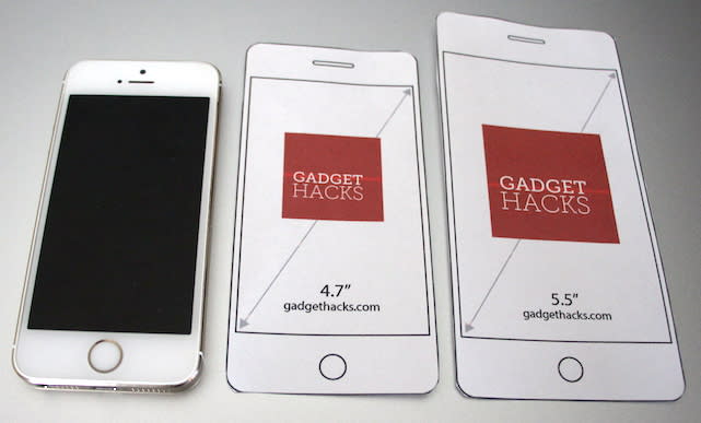 iPhone 5s, iPhone 6 mockup, iPhone 6 Plus mockup