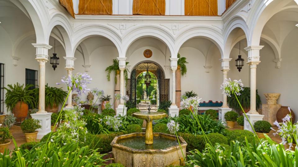 The courtyard in the main residence. - Credit: Seville Sotheby’s International Realty