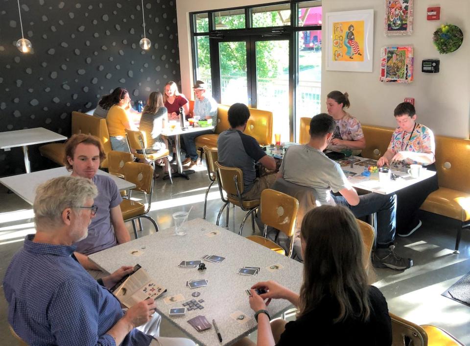 Join the library and Game Preserve to chat and play a fun selection of board games at Hopscotch Kitchen. It's for all ages and is 6-9 p.m. Tuesday at  235 W. Dodds St., Bloomington. Drop in to participate.