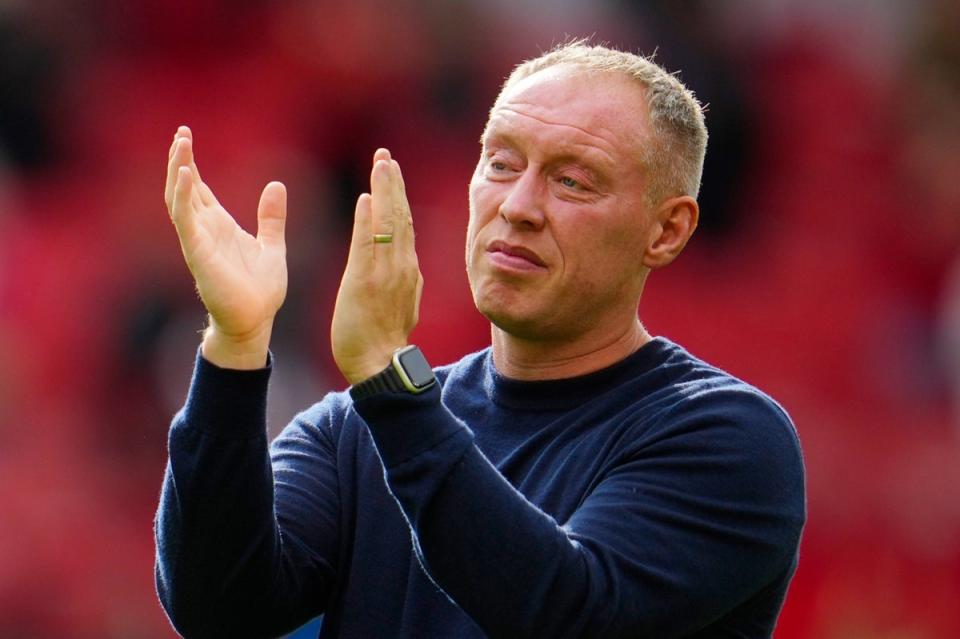 Nottingham Forest boss Steve Cooper was interviewed by Crystal Palace over the summer (AP)