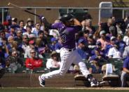 MLB: Spring Training-Chicago Cubs at Colorado Rockies