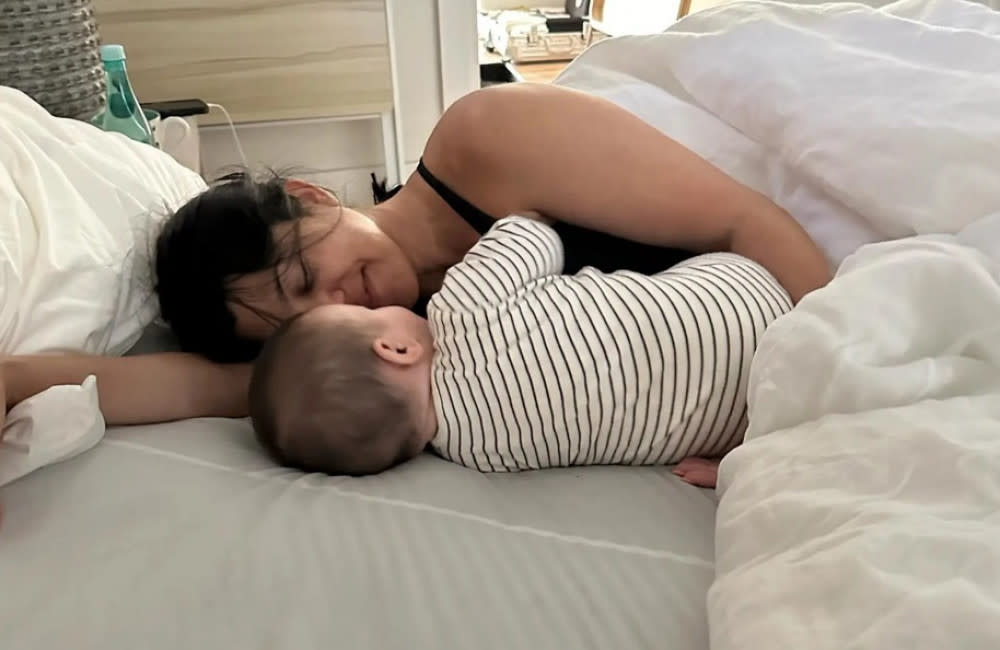 Kourtney Kardashian is proudly ‘co-sleeping’ with her youngest son Rocky credit:Bang Showbiz