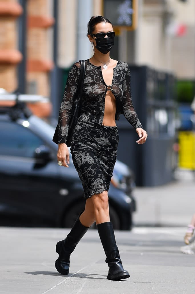 Bella Hadid in NYC. - Credit: Robert O'Neil / SplashNews.com