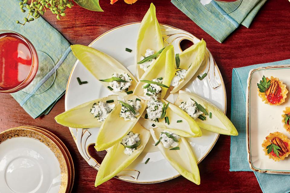 Stuffed Endive with Herbed Goat Cheese