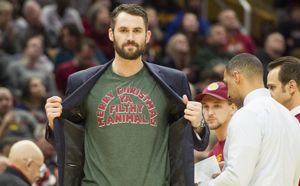 Will Kevin Love see another Christmas in Cleveland? (AP)