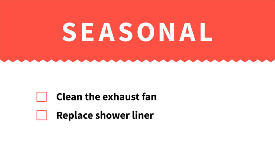 Seasonal bathroom cleaning checklist. (TODAY illustration)