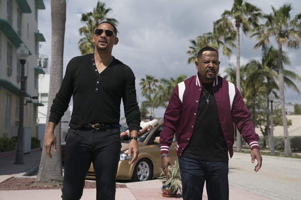 This image released by Sony Pictures shows Martin Lawrence, right, and Will Smith in a scene from "Bad Boys for Life." (Ben Rothstein/Columbia Pictures-Sony via AP)