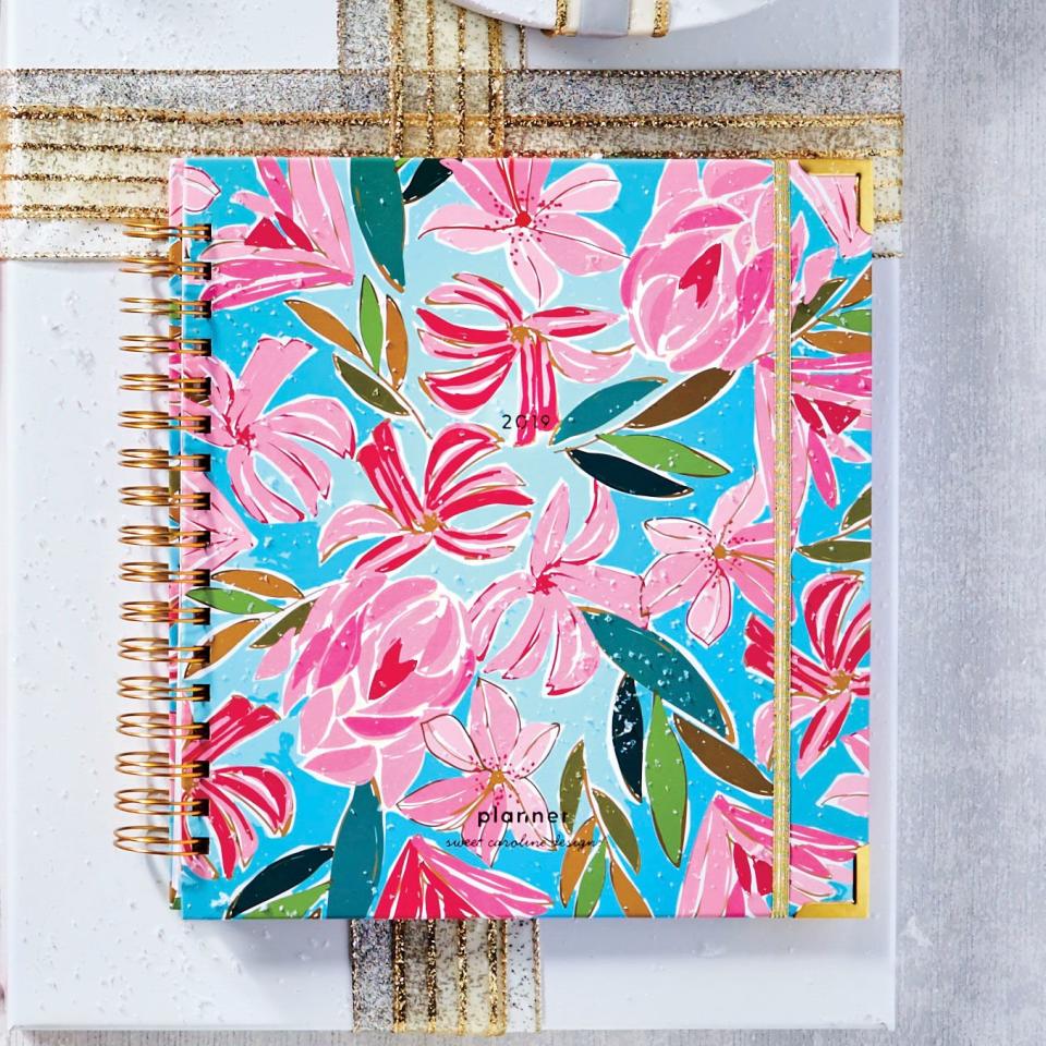 Abstract Floral Large Planner