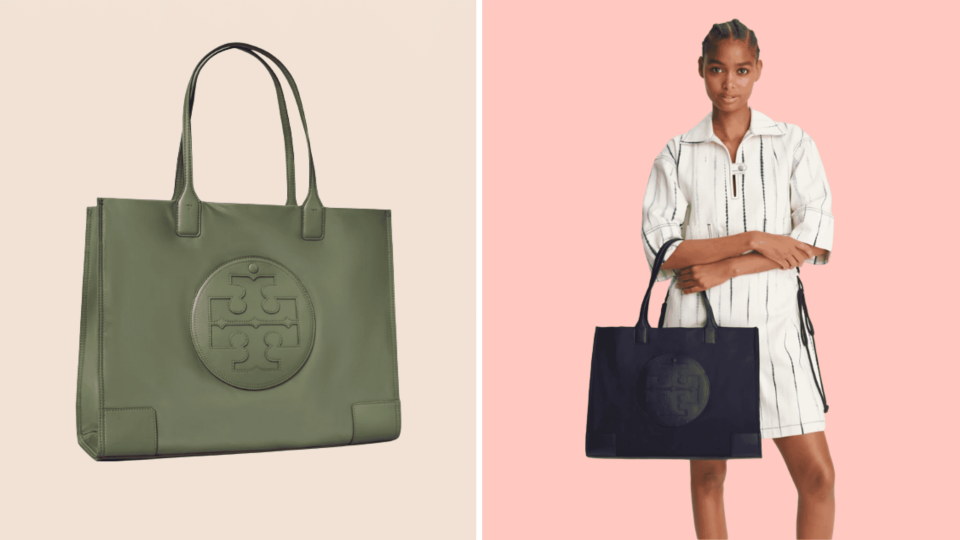 Fit all of your daily essentials into the Tory Burch Ella Tote.