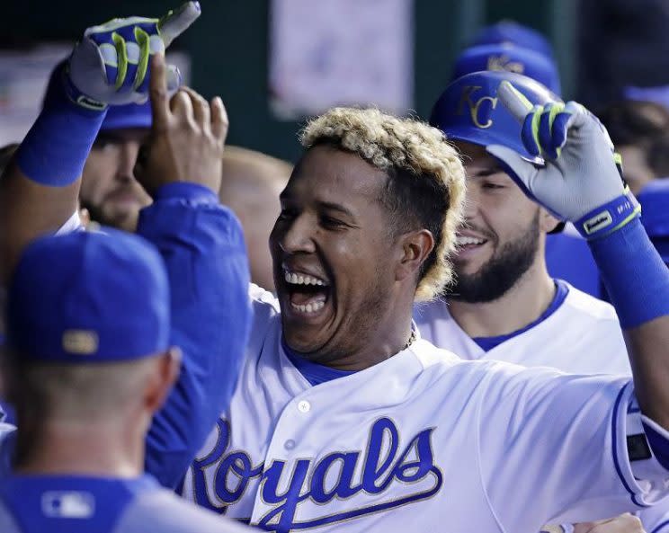 Veteran catcher Salvador Perez is a bright for the Royals offense, but he needs help. (AP)