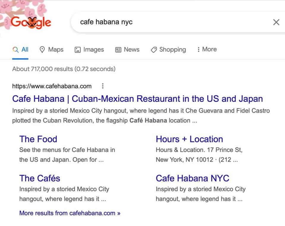 La historia original del Café Habana ha sido borrada de su página web tras las fuertes reacciones en Miami.