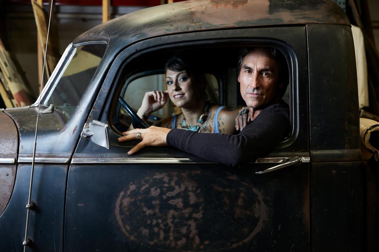 Mike Wolfe and Danielle Colby star in “American Pickers” on The History Channel. The show is returning to Ohio in pursuit of interesting antiques.