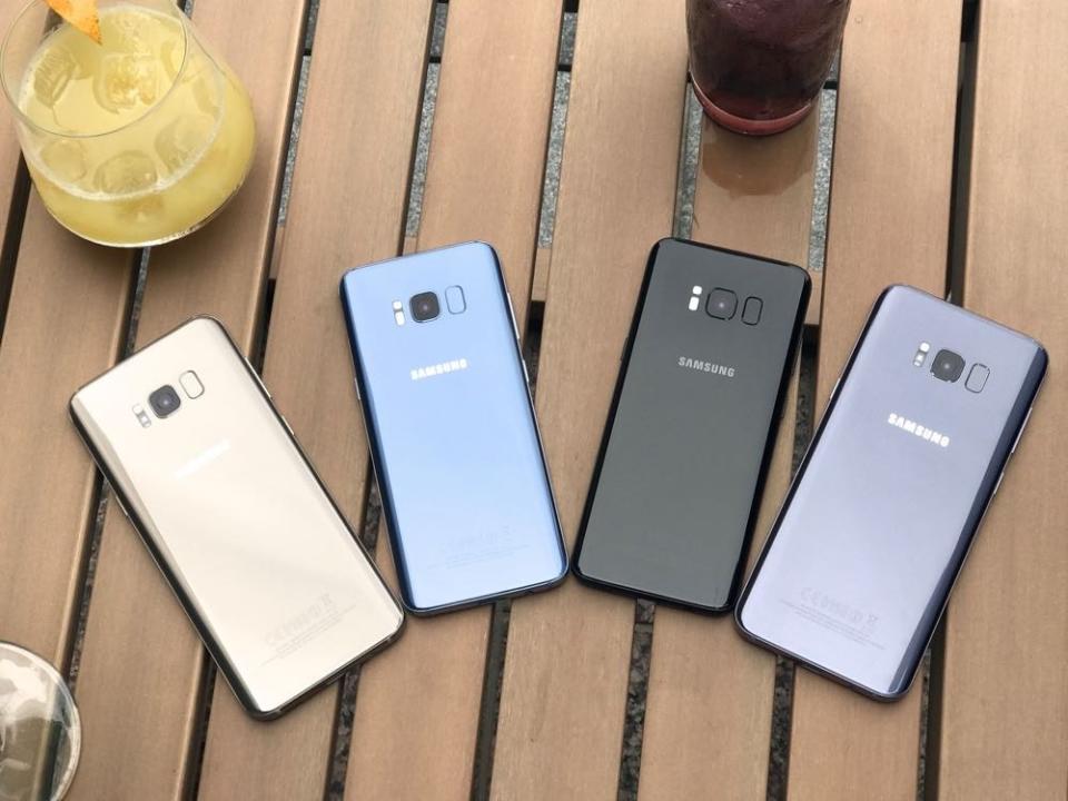 三星Galaxy S8四色齊亮相 臉部解鎖超迅速