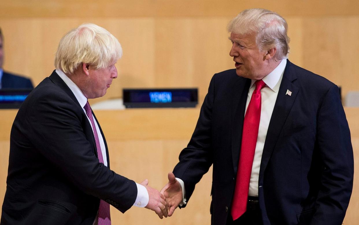 Boris Johnson and Donald Trump - AFP