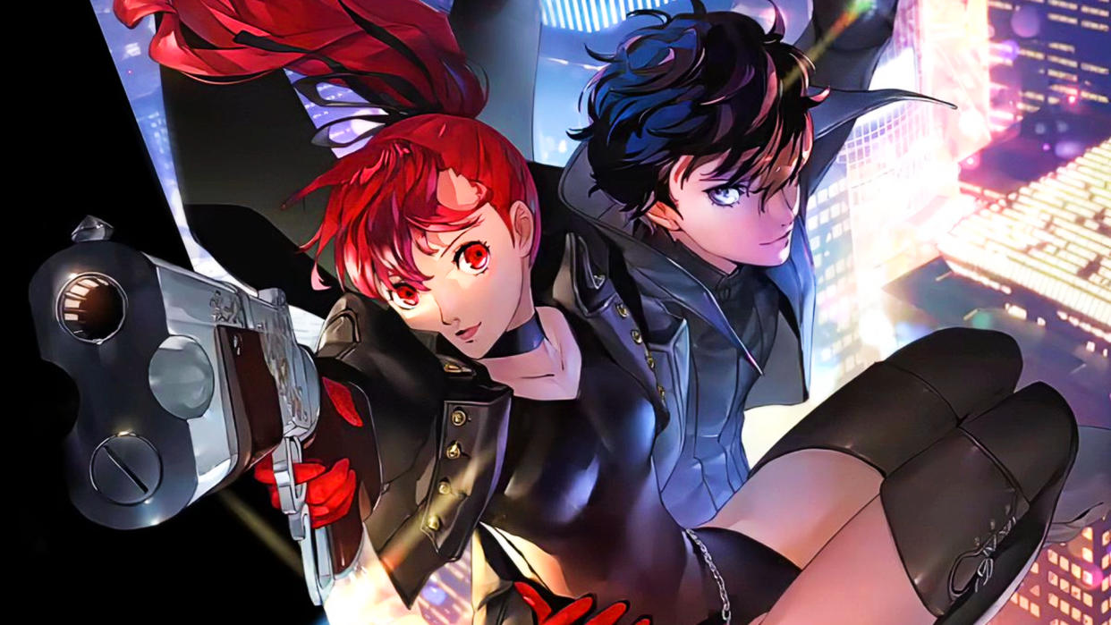  Kasumi and Joker in Persona 5 Royal. 