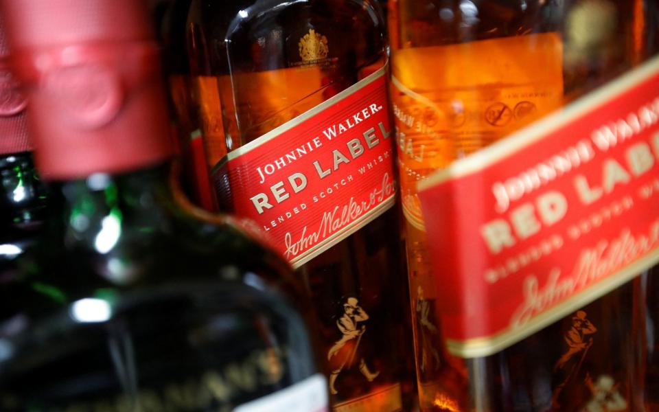 Diageo's brands include Johnnie Walker and Guinness