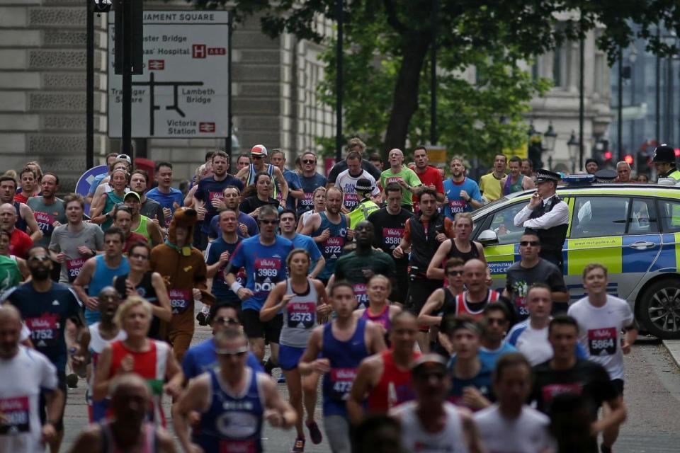 Runners take part in the Vitality London 10km run 2017 (AFP/Getty Images)