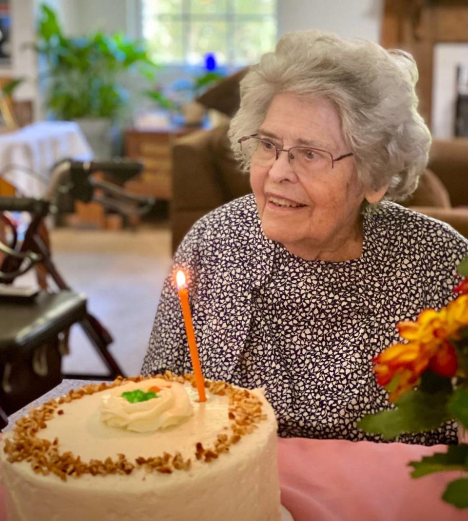 This photo of David Lauderdale’s mother, Sally Lauderdale, was taken on her 94th birthday on Oct. 15, 2022.