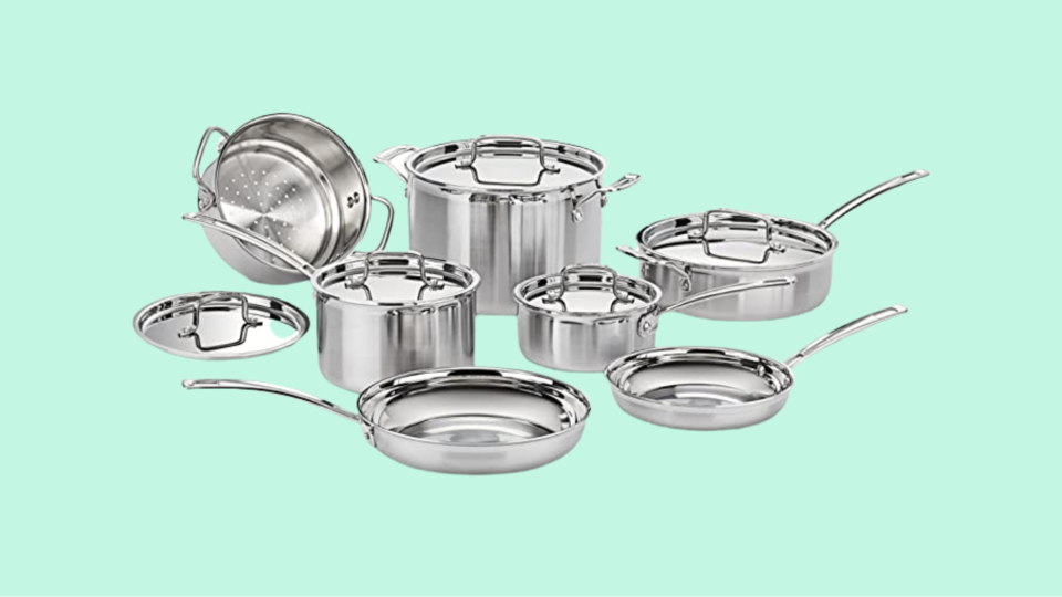 Cuisinart makes our highest rated stainless steel cookware set.