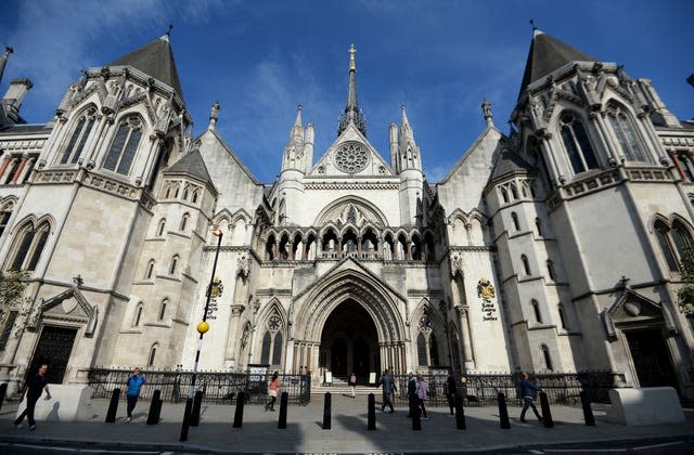 The settlement was approved at the High Court (Andrew Matthews/PA)