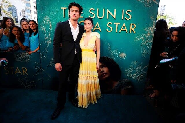 Camila Mendes and boyfriend Charles Melton at the LA premiere of 'The Sun Is Also a Star' on May 13