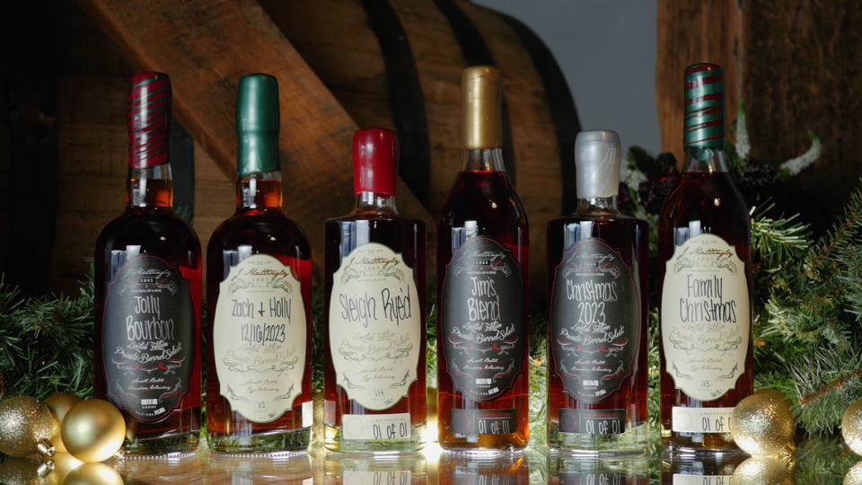 For the holidays, J. Mattingly 1845 Distillery in Frankfort let customers select and customize bottles for gifts.
