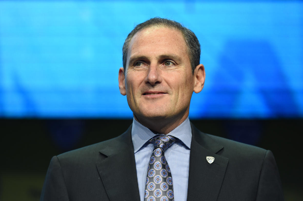  Former Pac-12 Commissioner Larry Scott. 