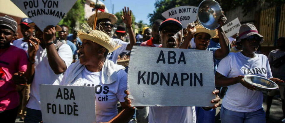 Les manifestations pour déplorer les kidnappings sont courantes en Haïti. (Photo d'illustration)
