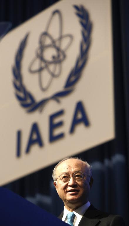 Yukiya Amano, Director General of the International Atomic Energy Agency, attends the opening session of the 58th IAEA General Conference on September 22, 2014 in Vienna