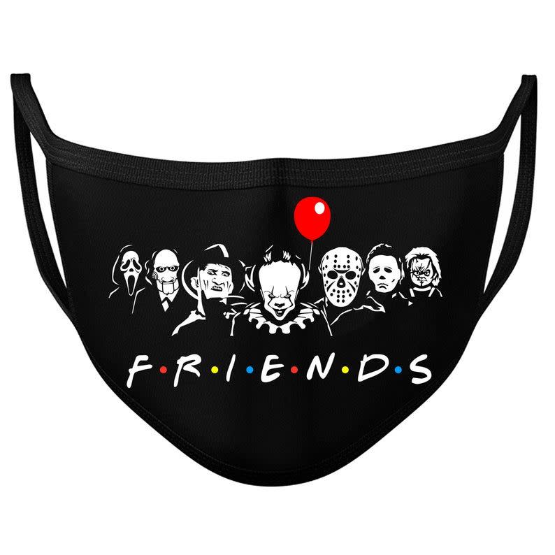 23) Friends Spoof Halloween Face Mask