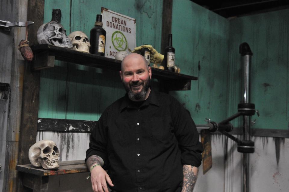 Founder and owner of Terror 29 Zac Tenneboe on May 10, 2024, at his new storefront in Brandon, SD.