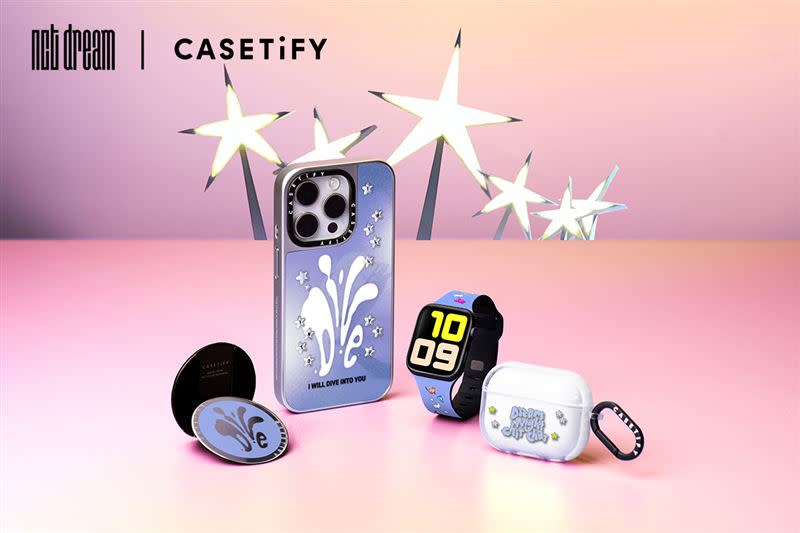NCT DREAM x CASETiFY 聯名系列將於 5 月 16 日在 CASETiFY 台灣官方網站及限定 CASETiFY STUDiO 品牌概念店正式發售。（圖／品牌業者提供）