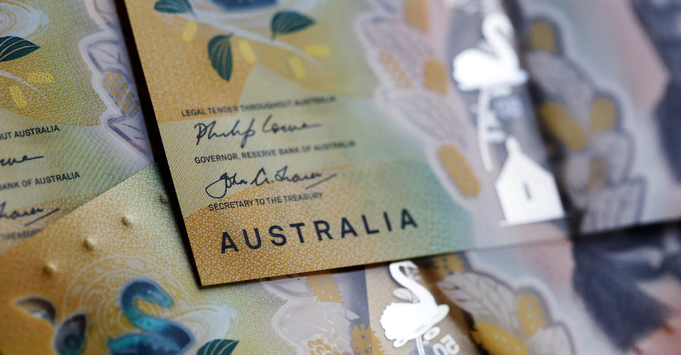 Australian fifty dollar bill.