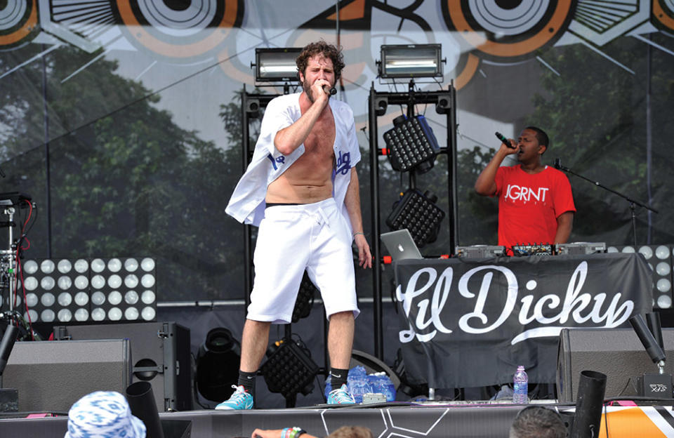 Lil Dicky at Cincinnati’s Bunbury Music Festival in 2015. He says some of his early music now makes him cringe.