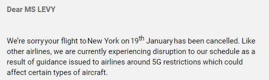 british airways cancellation flight new york 5G - Miranda Levy