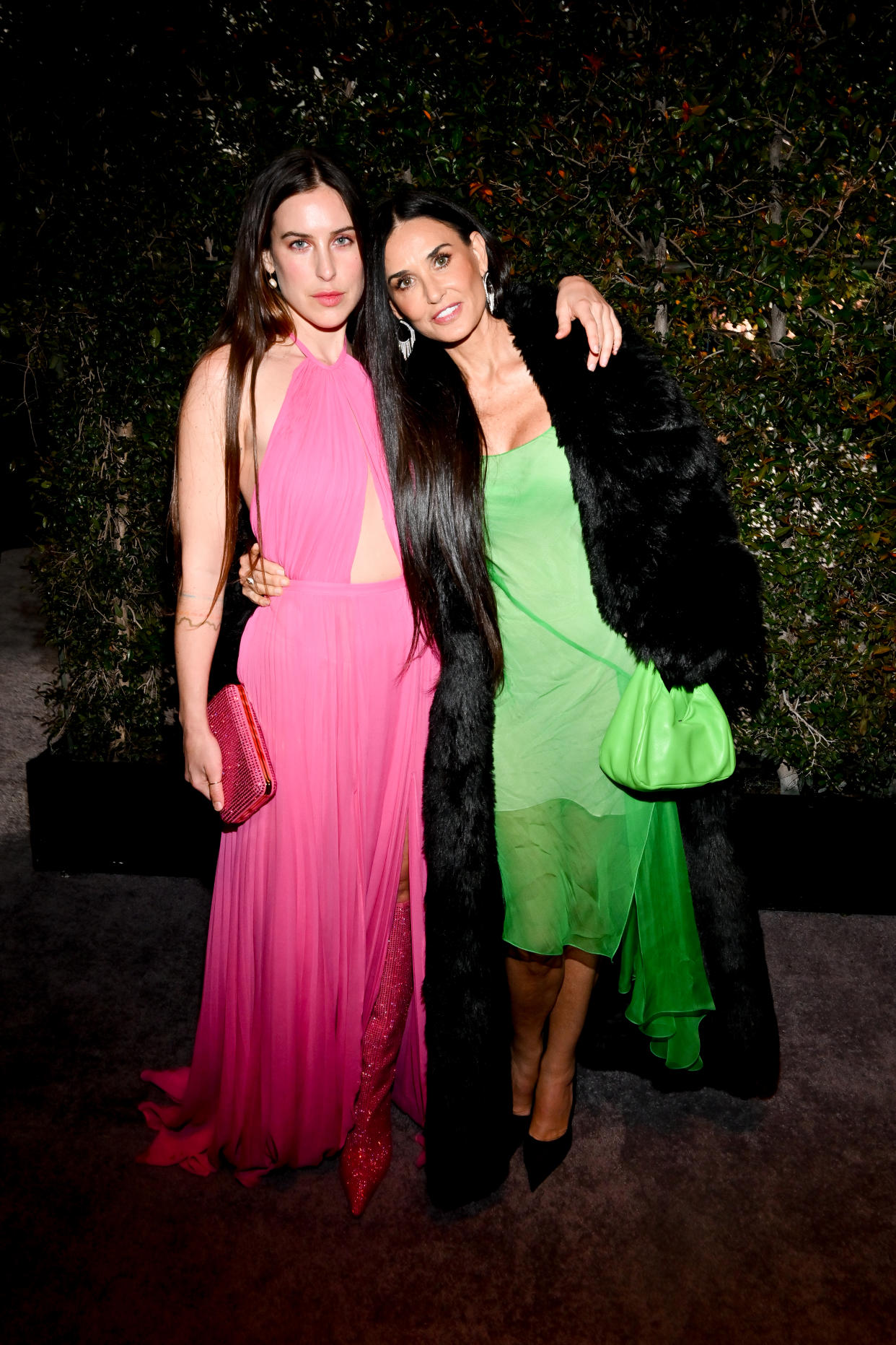 Scout LaRue Willis and Demi Moore at the Fashion Trust U.S. Awards held at Goya Studios on March 21, 2023 in Los Angeles, California.